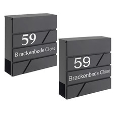 Personalised Letterbox Mailbox Large Lockable Wall Mounted Outdoor Mail Box Post