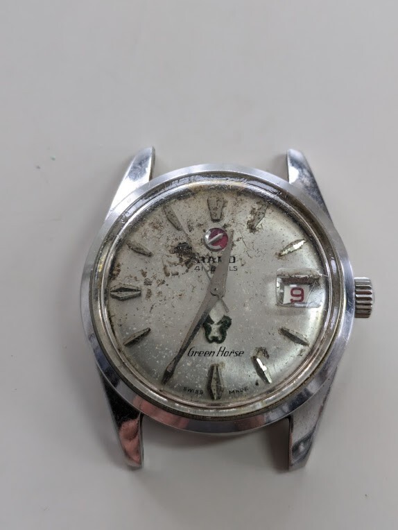 RADO Green Horse Vintage Watch Automatic 41 Jewels Round Men