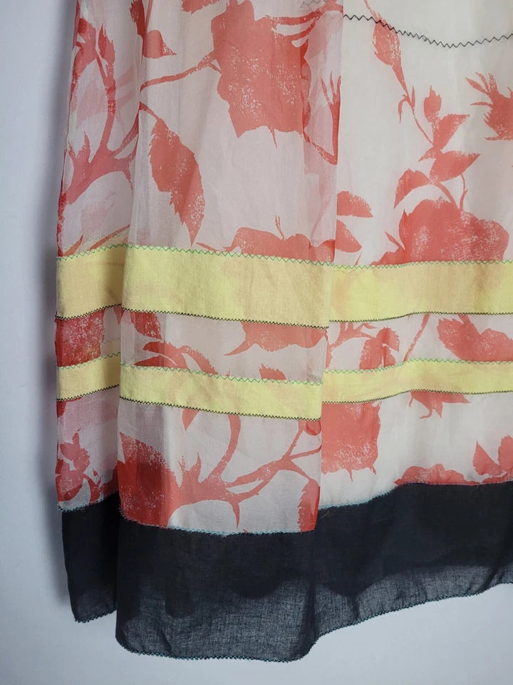 Falda RARA Rozae Nichols - FALDA 100% SEDA, 100% Algodón Forro Talla M Usada en Excelente Condición  Foto 4 de 4