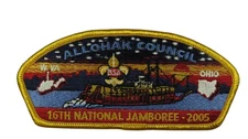 2005 Jamboree Allohak Council WV 16th National Jamboree JSP YEL Bdr (VT727)