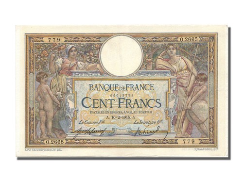 [#200284] Biljet, Frankrijk, 100 Francs, 100 F 1908-1939 ''Luc Olivier Merson'', - Afbeelding 1 van 2