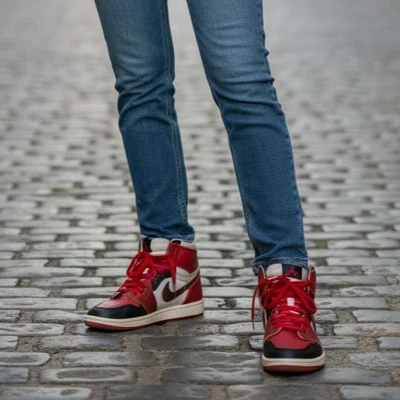 Nike Air Jordan 1 MM High Sneaker FB9891-600 Rot/Weiß/Schwarz Unisex - Bild 1 von 4