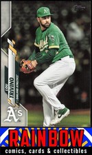 2020 Topps #587 Lou Trivino Oakland Athletics
