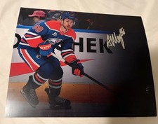 Andrew Mangiapane Autographed Edmonton Oilers Home 8x10 Photo
