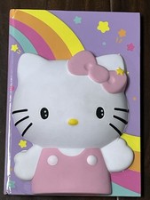 SQUISHY NOTEBOOK Diary Stress Relief Soft Hello Kitty Journal Sanrio Soft Plush