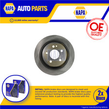 Image of 2x Brake Discs Pair Solid fits MERCEDES VITO W639 Rear 2012 on EM780.994 296mm