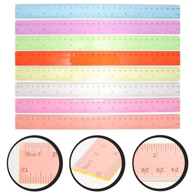 8 Pcs Kunststoff-lineal Lineale Für Die Schule Briefpapier Herrscher