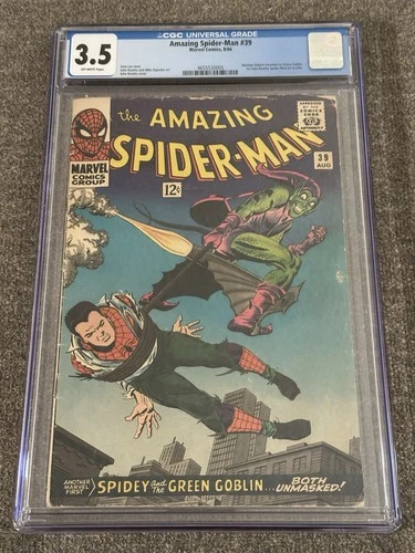 Amazing Spider-Man #39 CGC 3.5 Green Goblin Unmasked 1st Romita Spidey Key
