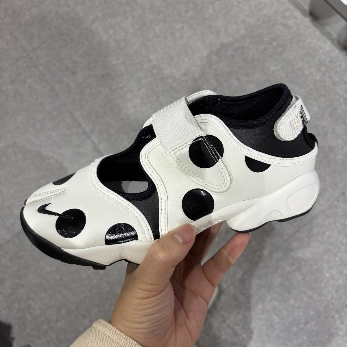 Nike Air Rift Polka Dots Sail Black Womens Mary Jane IR1226-100 | eBay
