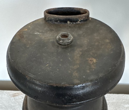 Pentola fornello pancia mini venditore in ghisa campione alto 13" antico pezzo pesante - Foto 6 di 18