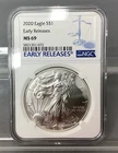 2020 American Silver Eagle - NGC - MS 69 - Early Releases
