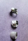 VTG lot 3 925 Silver Modernist Chunky sculptured Swirl dome ring size 6.5