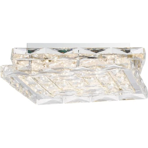 Polished Chrome LED Flush Mount from the Milania Collection - Picture 3 of 7