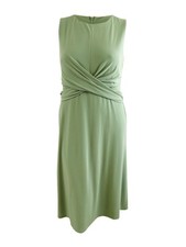 Lauren Ralph Lauren Women's Jersey Sleeveless Dress (14, Lily Pad)
