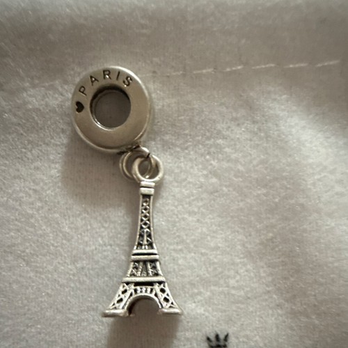 PANDORA Sterling Silver 925 Eiffel Tower Dangle Charm Travel Buildings