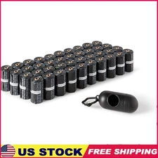 Dog Poop Bags Leakproof Waste Disposal 600 Count W/ Dispenser & Leash Clip New