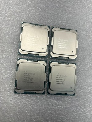 Lot of 4 - Intel Xeon E5-2667V4 SR2P5 3.20GHZ CPU's - 2 matched pairs