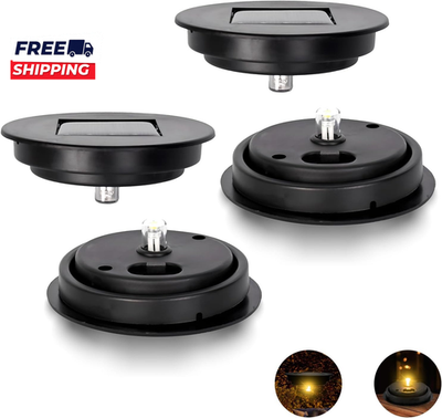#ad Solar Light Replacement Top 4 Pack Used to Replace Broken Solar Lantern Parts $14.29