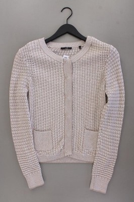   Zero Strickjacke Classic Cardigan für Damen Gr. 38, M Langarm creme  