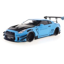 2024 Nissan GT-R (R35) Liberty Walk Body Kit - Baby Blue 1:18 Scale Diecast Mode