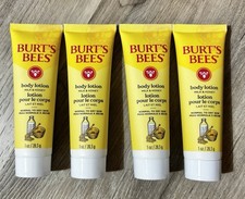 Burt  s Bees Vitamin E Body Lotion Milk  Honey 1oz Travel Size Lot of 4