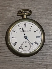 Vintage American Waltham Watch Co Pocket Watch 2" round USA Parts Only 
