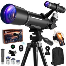 BeHoo 70mm Telescope for Kids  Adults Beginner Astronomy with Tripod Kit Gift 