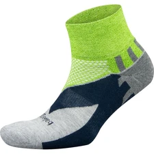 Balega Enduro Quarter Running Socks - Green/Gray