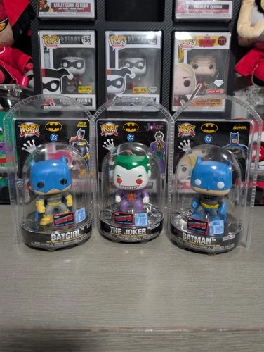 NYCC 2025  FUNKO Pop! DC Batman, Batgirl , Joker LE2100 Clam Shell SET of all 3