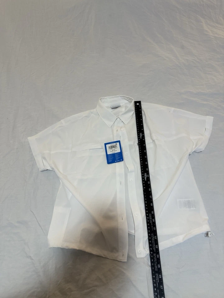 Camisa Columbia PFG para mujer talla pequeña blanca nueva con etiquetas 171 Foto 4 de 4