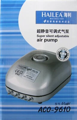 Hailea 9610 Aquarienbelüfter Sauerstoffpumpe Membranbelüfter Belüfter Luftpumpe