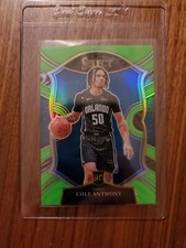 2020-21 Panini Select Concourse Neon Green Prizm Rookie /75 Cole Anthony #75 
