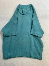 Vintage CHAUS Short Sleeve Green Wool Blend Sweater Women's Size S
