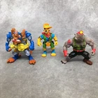 Vintage TMNT Wingnut, Walkabout, Dirtbag Playmates Action Figures - Incomplete