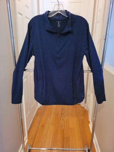 Layer 8 Brand athletic pullover shirt. 1/4 zip. Blue size Women's XL.