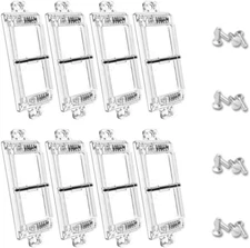Rocker Light Switch Guard, ILIVABLE Childproof Plate 8 Pack, Clear 