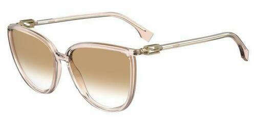 FENDI Waves FF0241S Black Peach Stripe Pink Gradient 