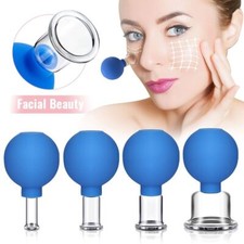 Rubber Massage Body Cups Glass Vacuum Cupping Anti Cellulite SuctionCup Massager