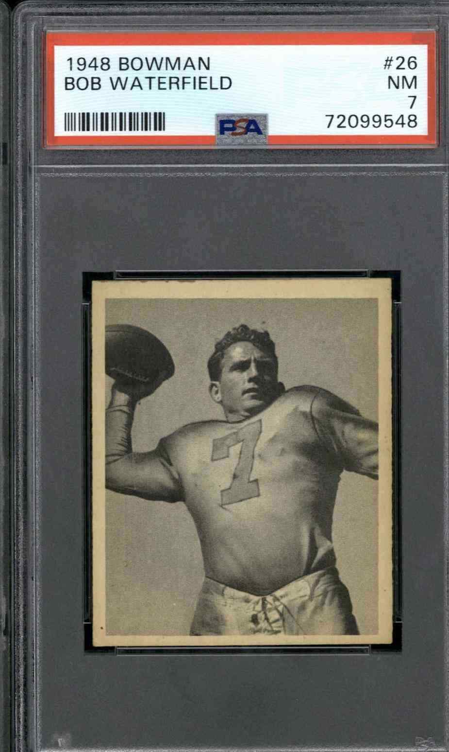 1948 Bowman #26 Bob Waterfield - PSA 7