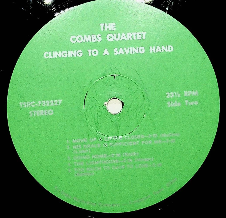 Boone NC Combs Quartet Clinging To A Saving Hand Southern Gospel Vinyl LP Record Foto 4 de 4