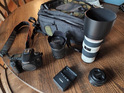 Canon 70d, EFS 18-135 IS STM, EF 70-200 1:4 L IS USM, EF 50 1,8 STM