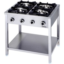 Cucina Professionale a Gas 4 Fuochi Linea 90 Kw 24,5 cm 90x90x90