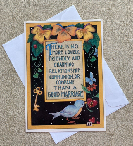 There Is No More Lovely, Friendly...Happy Anniversary Card Mary Engelbreit