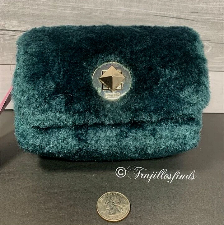 Nicola Faux Fur Clutch with Chain Strap