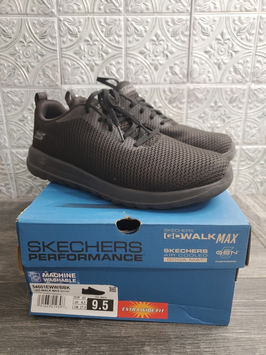 Skechers Mens Go Walk Max 54601 Black Running Shoes Sneakers Size