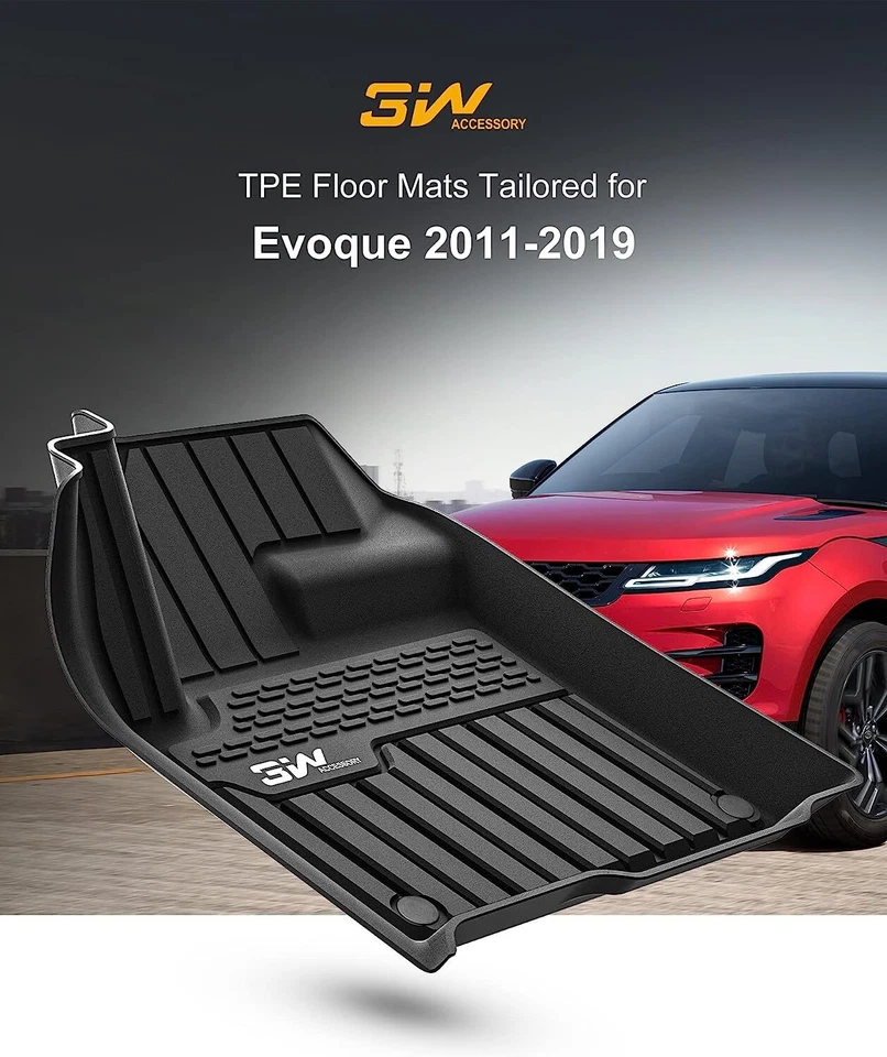 Alfombrillas 3W personalizadas para todo tipo de clima para Land Rover Range Rover Evoque 2011-2019 TPE Foto 2 de 4