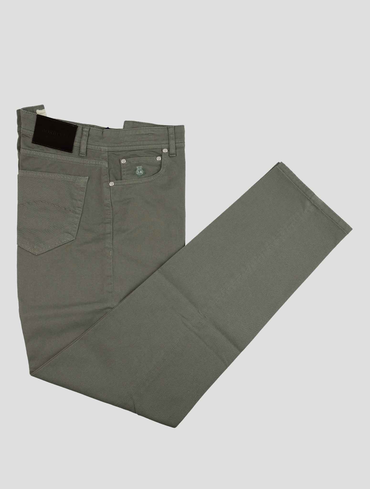 НОВЫЕ ЗЕЛЕНЫЕ ХЛОПКОВЫЕ ДЖИНСЫ EA ОТ LUIGI BORRELLI размер US 36 - EU 52 РАЗМЕР LBJZ24 36690₽