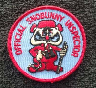 Vintage 1970s OFFICIAL SNOBUNNY INSPECTOR  ski-mobile Vintage Ski Patch
