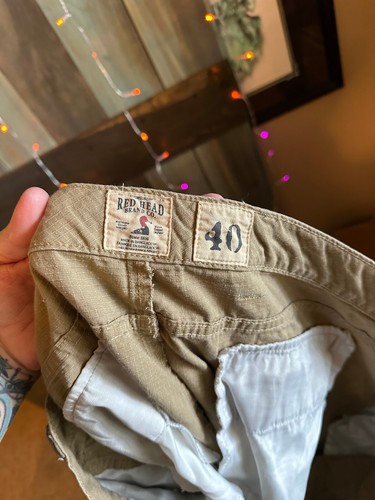 Redhead Lightweight Khaki Tan Brown Cargo Shorts 40 Red Head - Picture 3 of 3