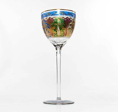 Römer Jodhpur Stängelglas R. Wille 1912 Jugendstil Josephinenhütte Weinglas 01 - Bild 1 von 4